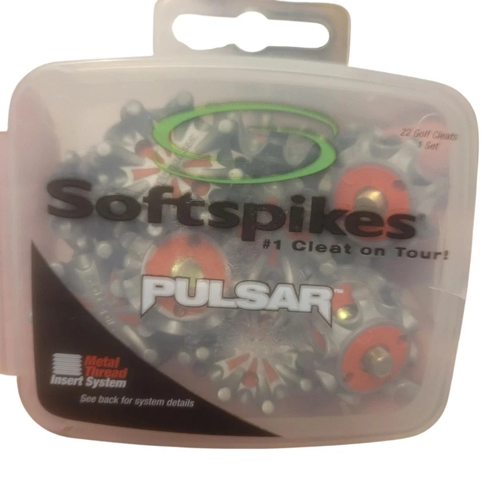 Softspikes 22-Count Pulsar Golf Cleats - Red/Black -‎ New In Package